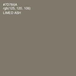 #7D786A - Limed Ash Color Image